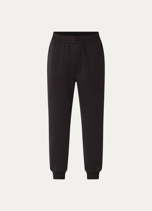 Armani Tapered fit joggingbroek - voorkant 2 zwart