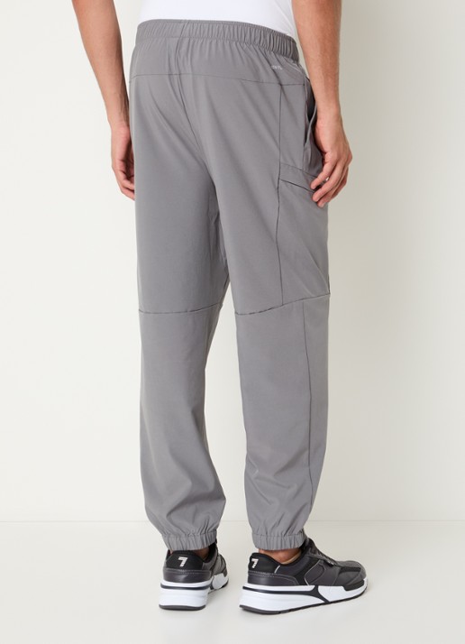 Armani Tapered fit trainingsbroek met klepzakken - achterkant grijs
