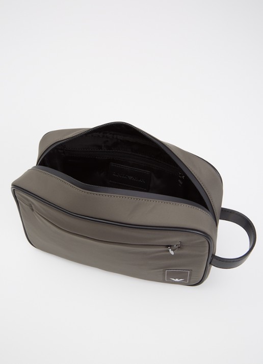 Armani Toilettas met logo - voorkant 2 taupe