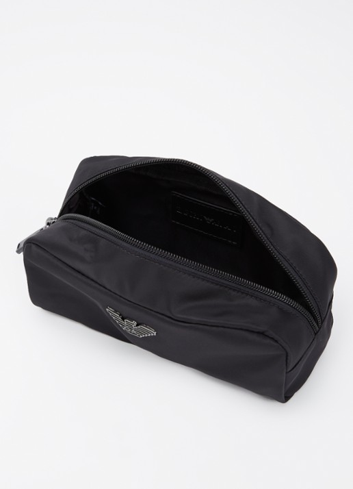 Armani Toilettas met logo - voorkant 2 zwart