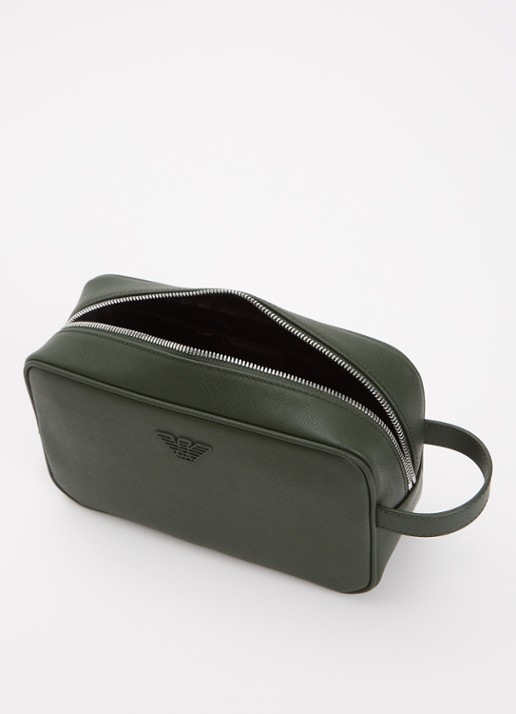 Armani Toilettas met logo - detail groen