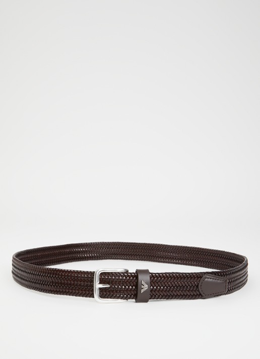 Armani Tongue riem van leer