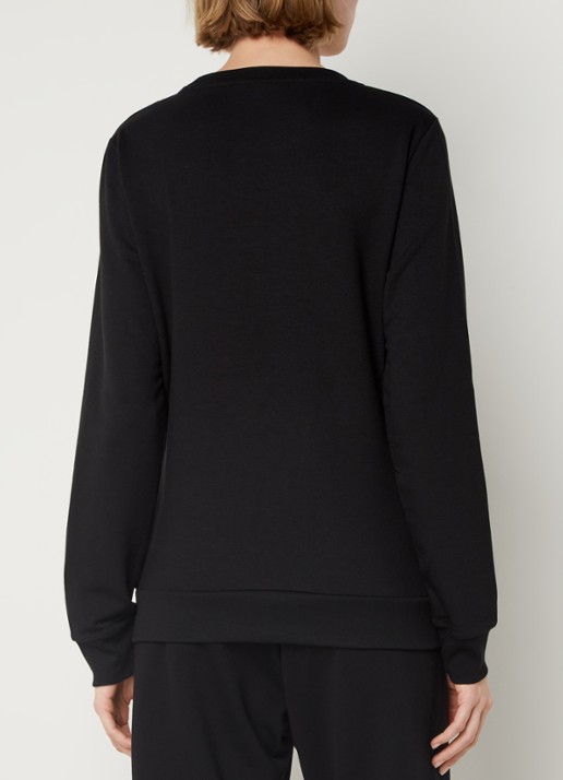 Armani Trainings sweater met logo van strass - achterkant zwart