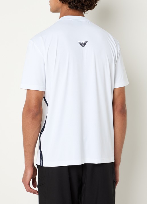 Armani Trainings T-shirt met logo - achterkant 4 wit