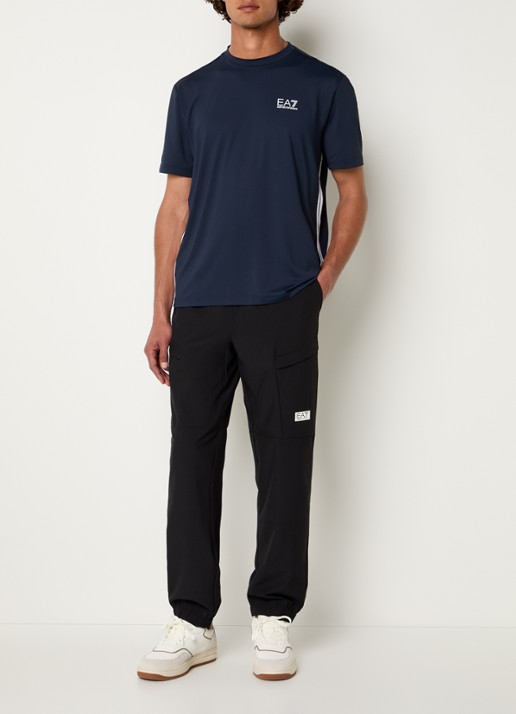 Armani Trainings T-shirt met logo - voorkant 3 donkerblauw