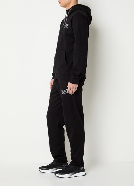 Armani Trainingspak met logo en steekzakken - voorkant 3 zwart