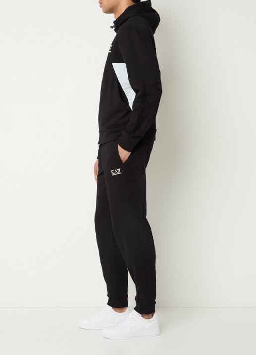 Armani Trainingspak met logo en steekzakken - voorkant 2 zwart