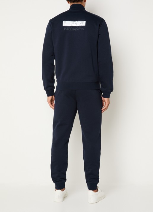 Armani Trainingspak met logo en steekzakken - achterkant 4 donkerblauw