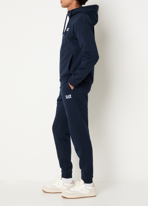 Armani Trainingspak met logo en steekzakken - voorkant 2 donkerblauw