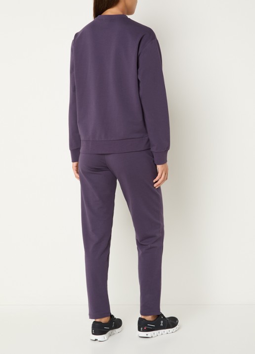 Armani Trainingspak met logo en steekzakken  - achterkant paars