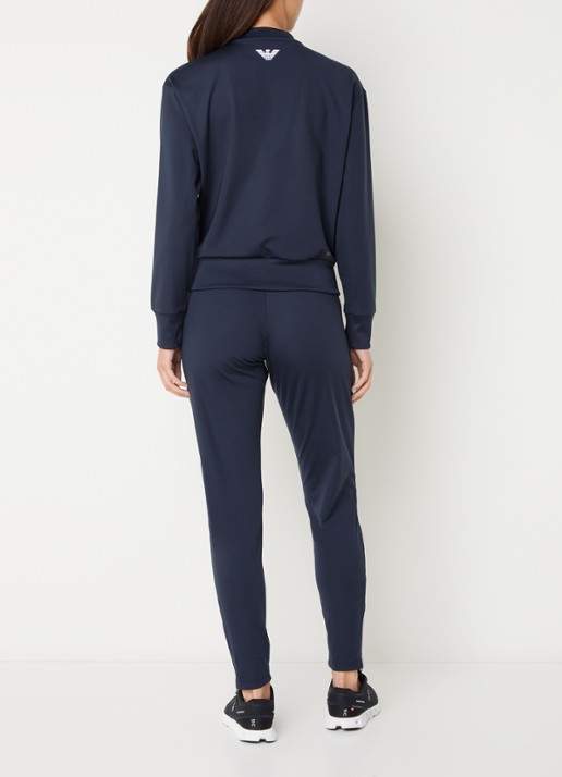 Armani Trainingspak met logo en steekzakken - achterkant donkerblauw