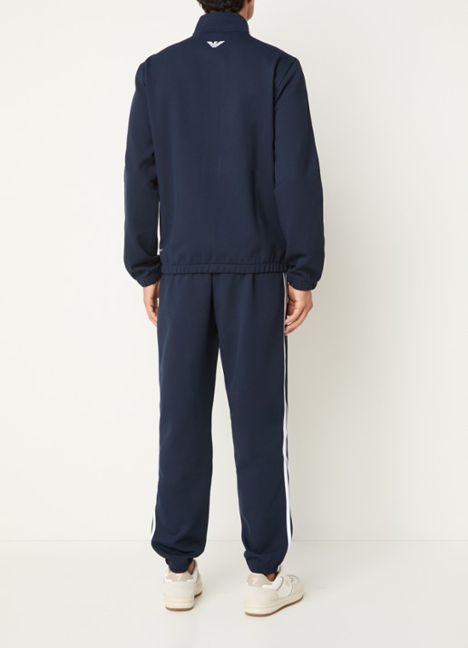 Armani Trainingspak met logo - achterkant 4 donkerblauw