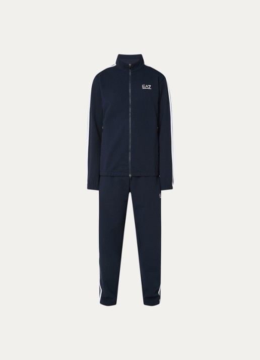 Armani Trainingspak met logo - voorkant donkerblauw