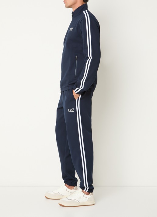 Armani Trainingspak met logo - voorkant 2 donkerblauw