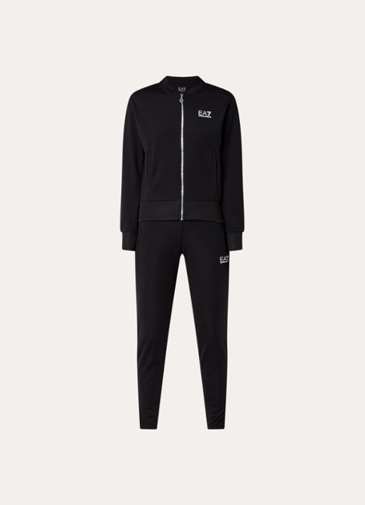 Armani Trainingspak met logo - voorkant zwart