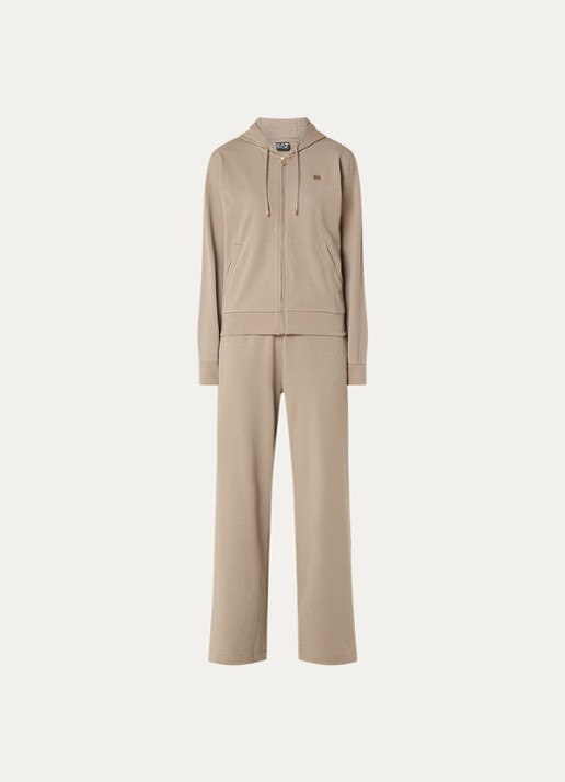 Armani Trainingspak met logo - voorkant 4 donkerbeige