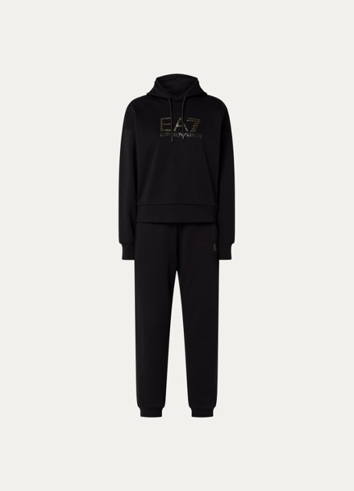 Armani Trainingspak met logoprint en steekzakken - voorkant 4 zwart