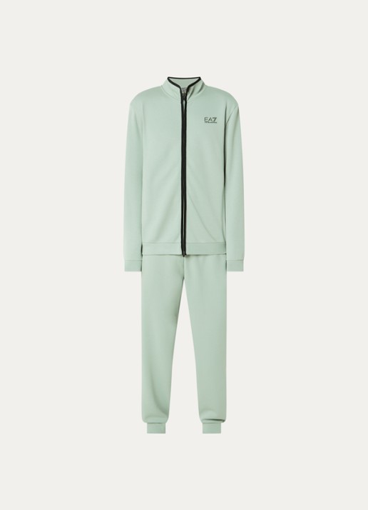 Armani Trainingspak met logoprint - voorkant mint