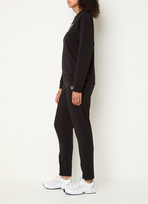 Armani Trainingspak met logoprint - voorkant 3 diepzwart