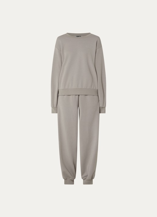Armani Trainingspak met logoprint - voorkant 3 lichtbruin