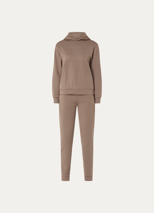 Armani Trainingspak met logoprint - voorkant 4 lichtbruin
