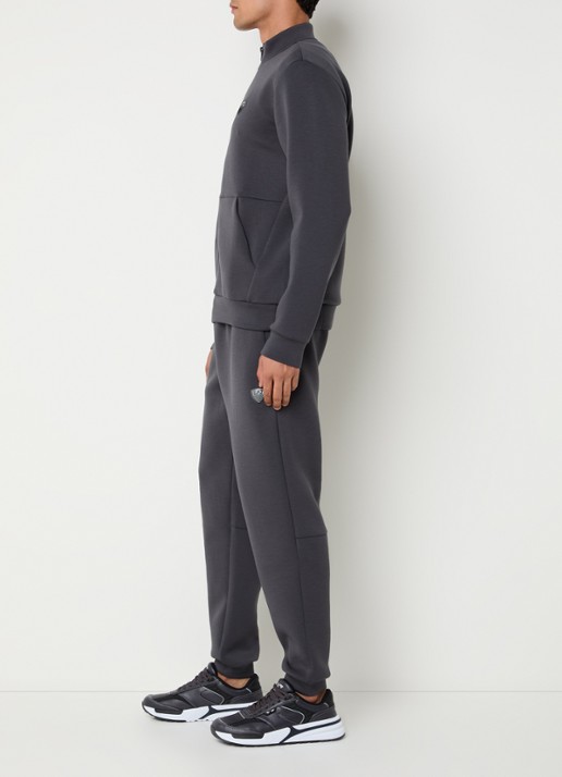 Armani Trainingspak met steekzakken en logo - voorkant 2 antraciet