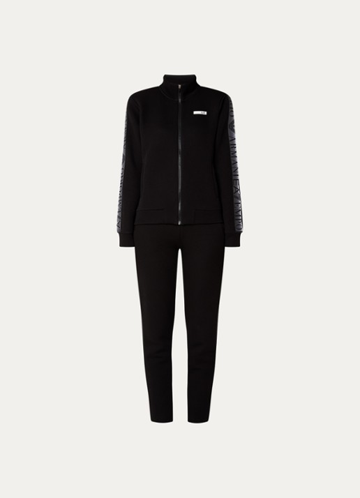 Armani Trainingspak met steekzakken en logo - voorkant 2 zwart
