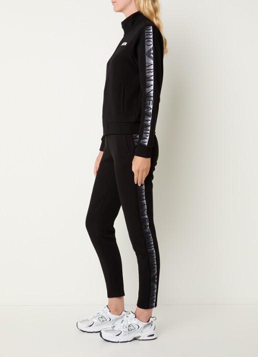 Armani Trainingspak met steekzakken en logo - voorkant 3 zwart