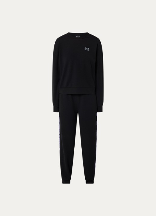 Armani Trainingspak met steekzakken en logo - voorkant 2 zwart
