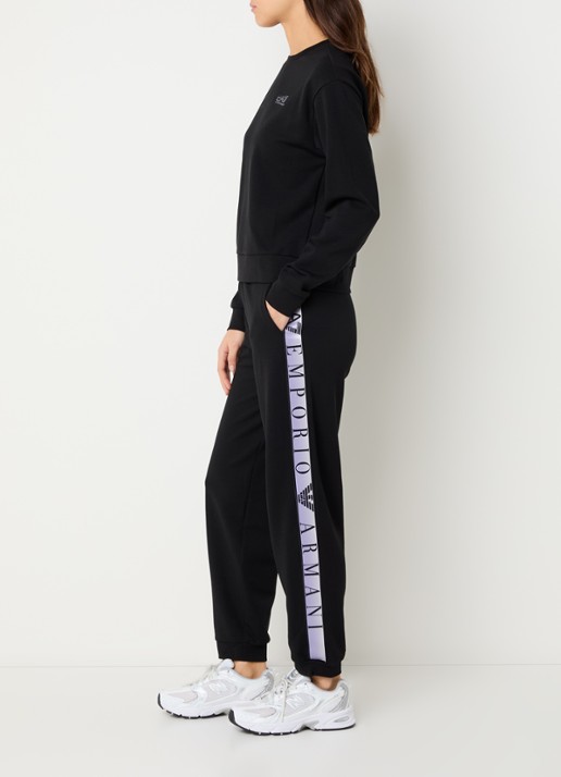 Armani Trainingspak met steekzakken en logo - voorkant 3 zwart