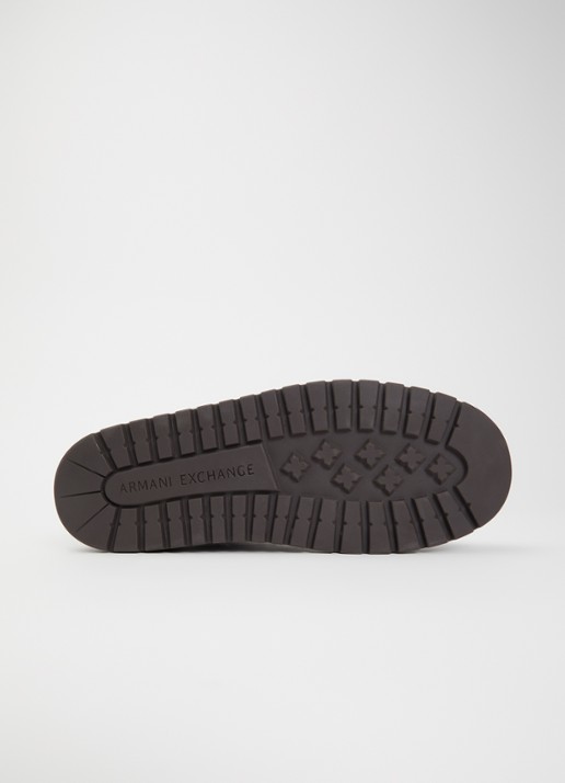 Armani Veterschoen van suède - detail 5 donkergrijs