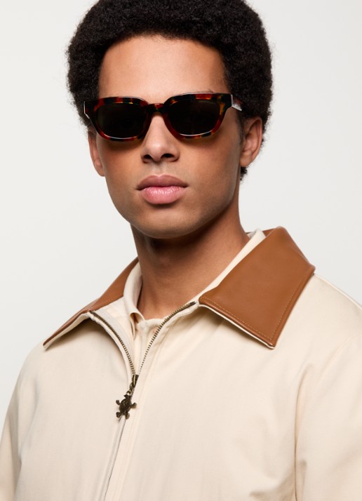 Armani Wayfarer zonnebril EA4233U - voorkant 5 roodbruin