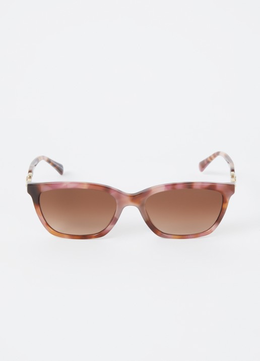 Armani Wayfarer zonnebril EA4238 - detail 2 roodbruin