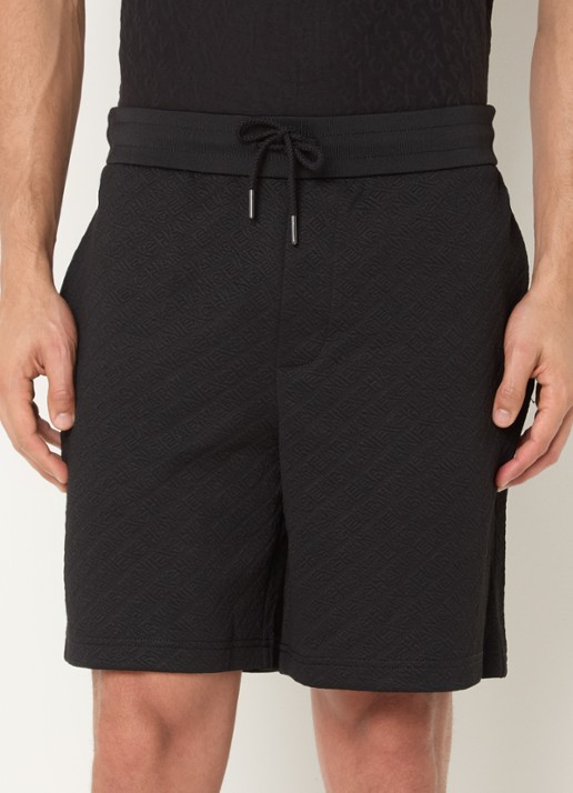 Armani Wide fit korte broek met steekzakken en structuur