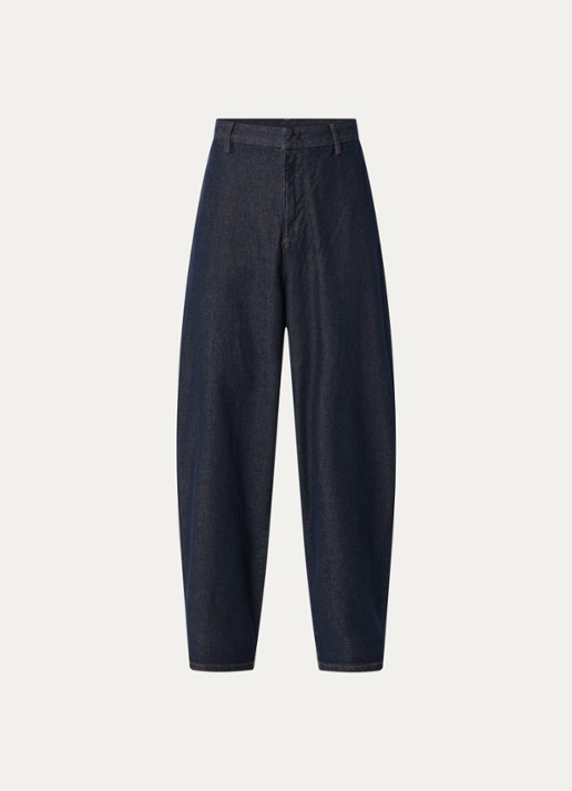 Armani Wide leg jeans met donkere wassing - voorkant 2 indigo