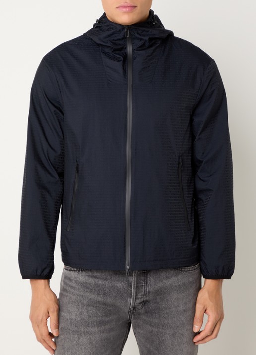 Armani Windjack met capuchon en ritszakken