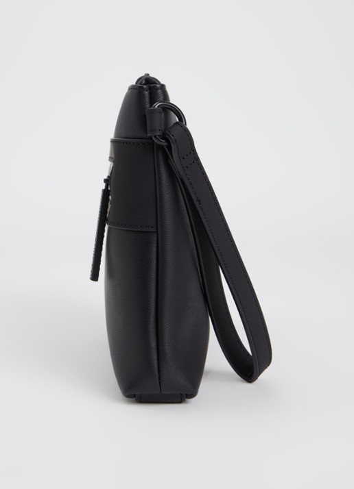 Armani Wristlet Case clutch met logo - detail 4 zwart