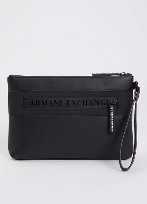 Armani Wristlet Case clutch met logo