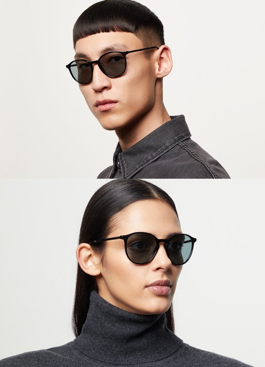 Armani Zonnebril AR8196 - voorkant 2 zwart