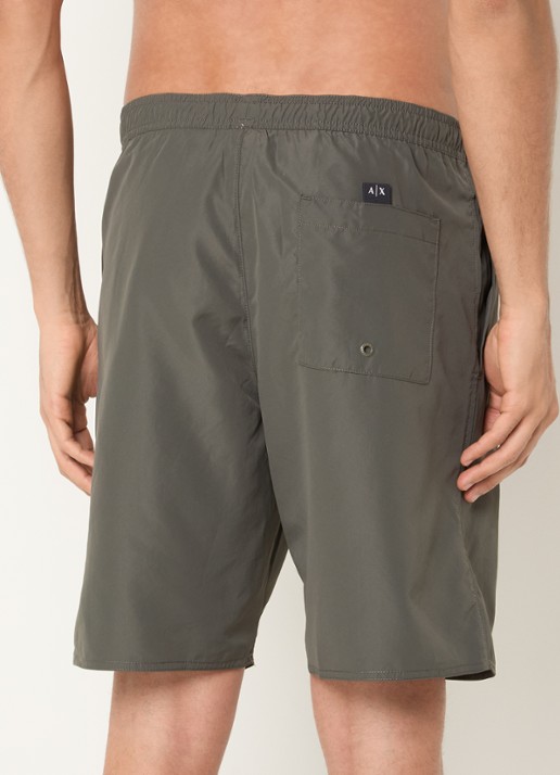 Armani Zwemshort met logo en steekzakken - achterkant 3 bronsgroen