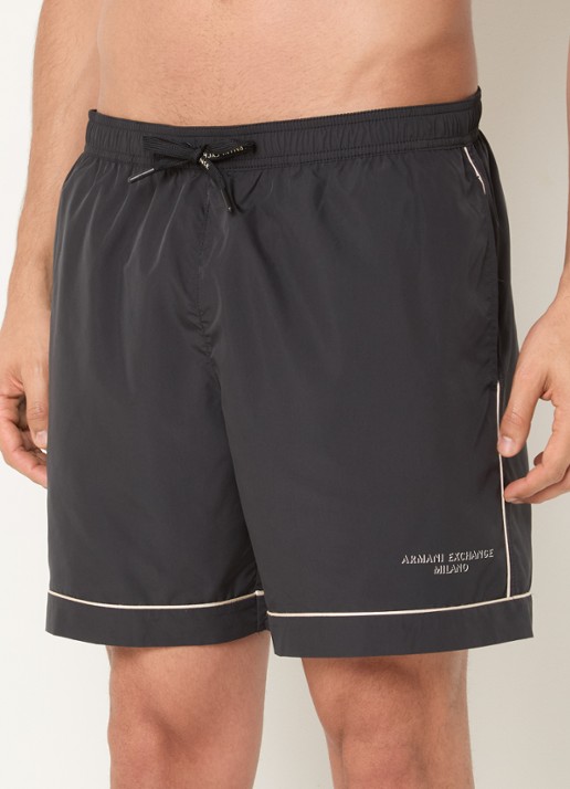 Armani Zwemshort met logo - detail 2 antraciet