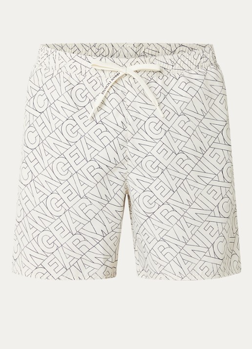 Armani Zwemshort met logo - voorkant 3 ivoor