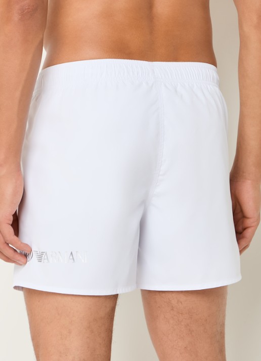 Armani Zwemshorts met logoprint  - achterkant 4 wit