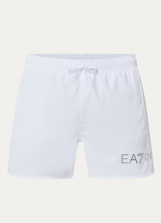 Armani Zwemshorts met logoprint  - voorkant wit