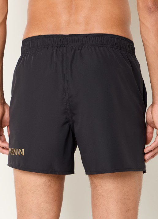 Armani Zwemshorts met logoprint  - achterkant 5 zwart