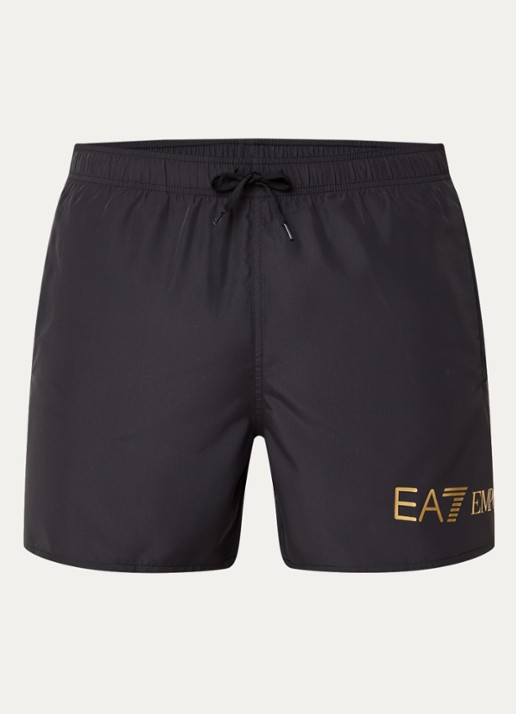Armani Zwemshorts met logoprint  - voorkant 3 zwart