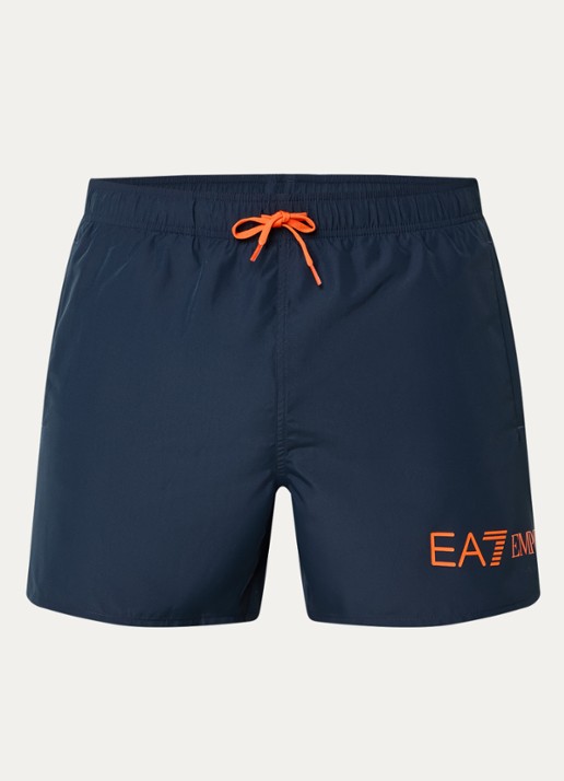 Armani Zwemshorts met logoprint  - voorkant 3 donkerblauw