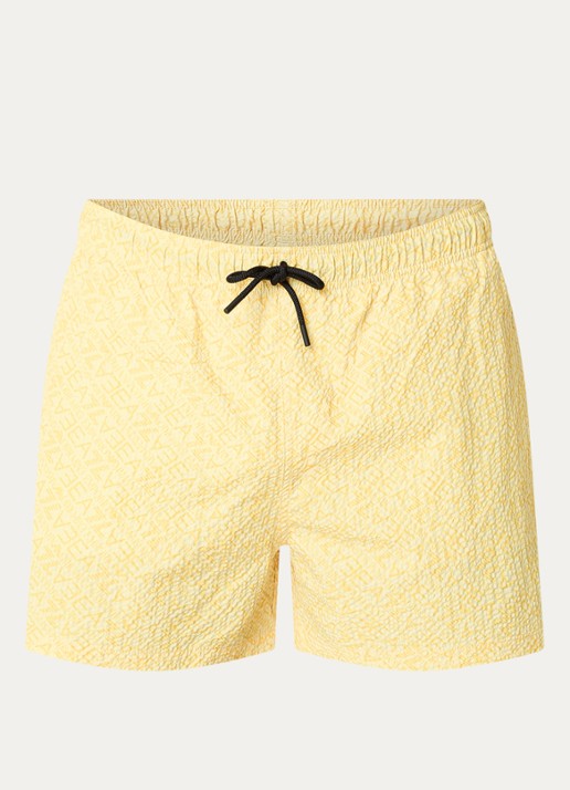 Armani Zwemshorts met logoprint - voorkant lime