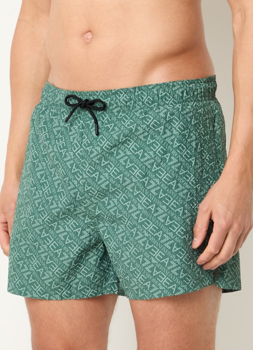 Armani Zwemshorts met logoprint - detail 4 groen
