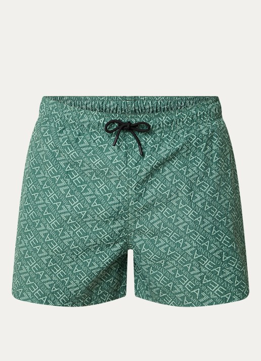 Armani Zwemshorts met logoprint - voorkant groen